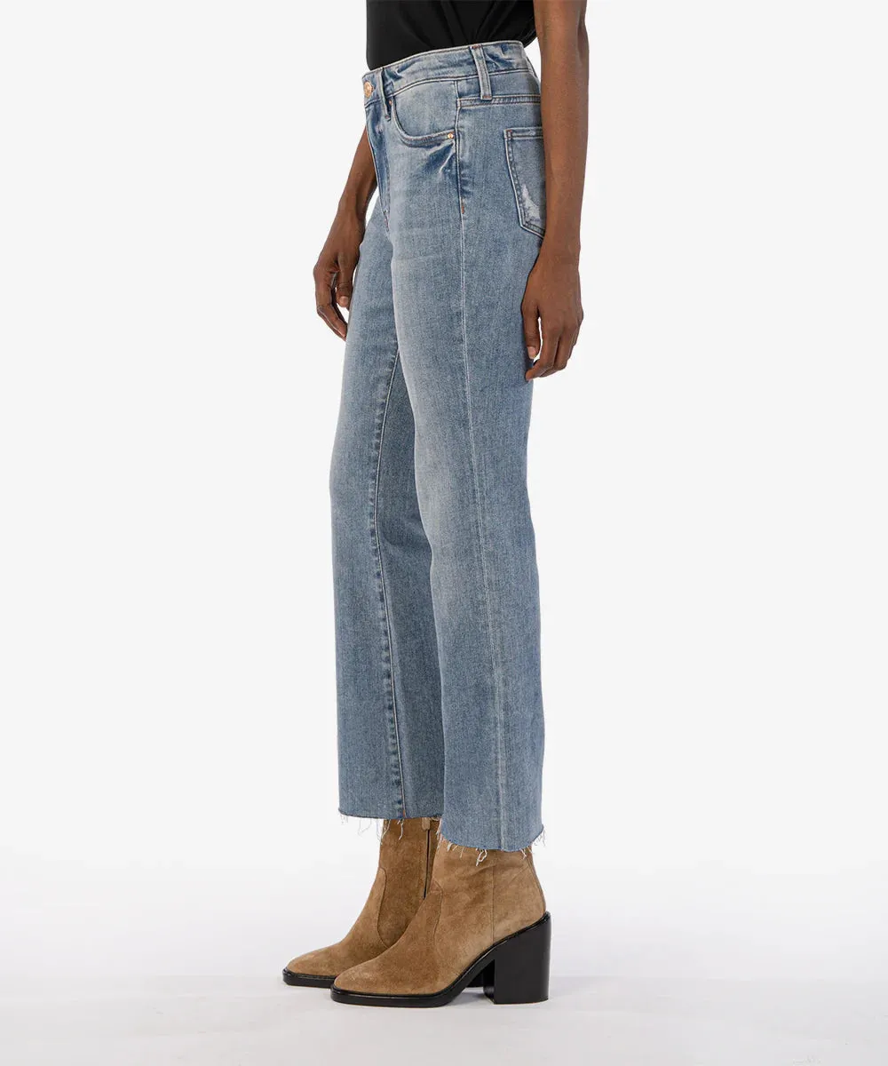 Kut Jeans |  New Kelsey High Rise Fab Ab Ankle Flare Jeans | Extraordinary Wash