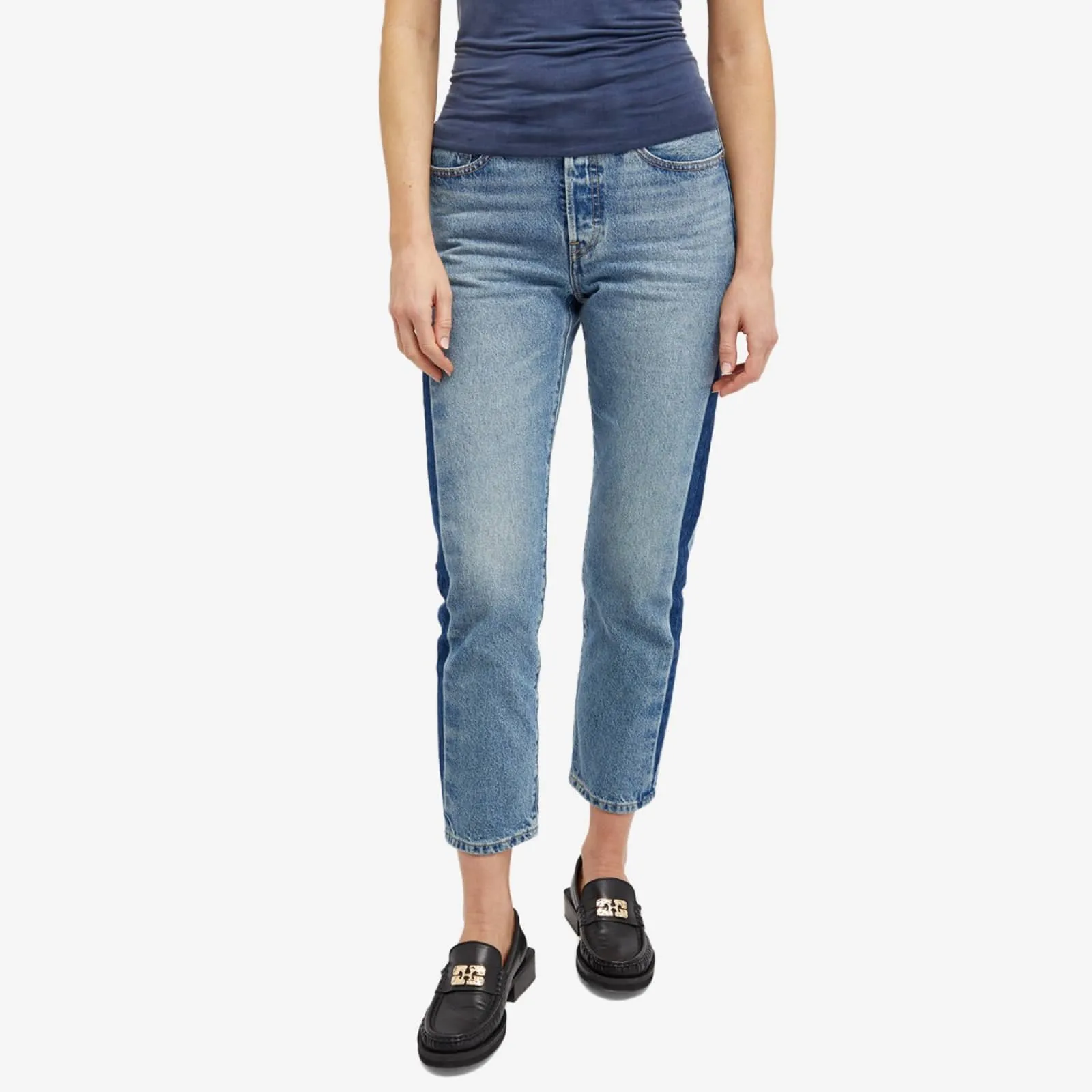 Levi's 501 Cropped Jeans in Never Fade