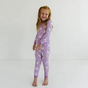 Little Sleepies - Sienna's Unicorns Two-Piece Bamboo Viscose Pajama Set 12/14