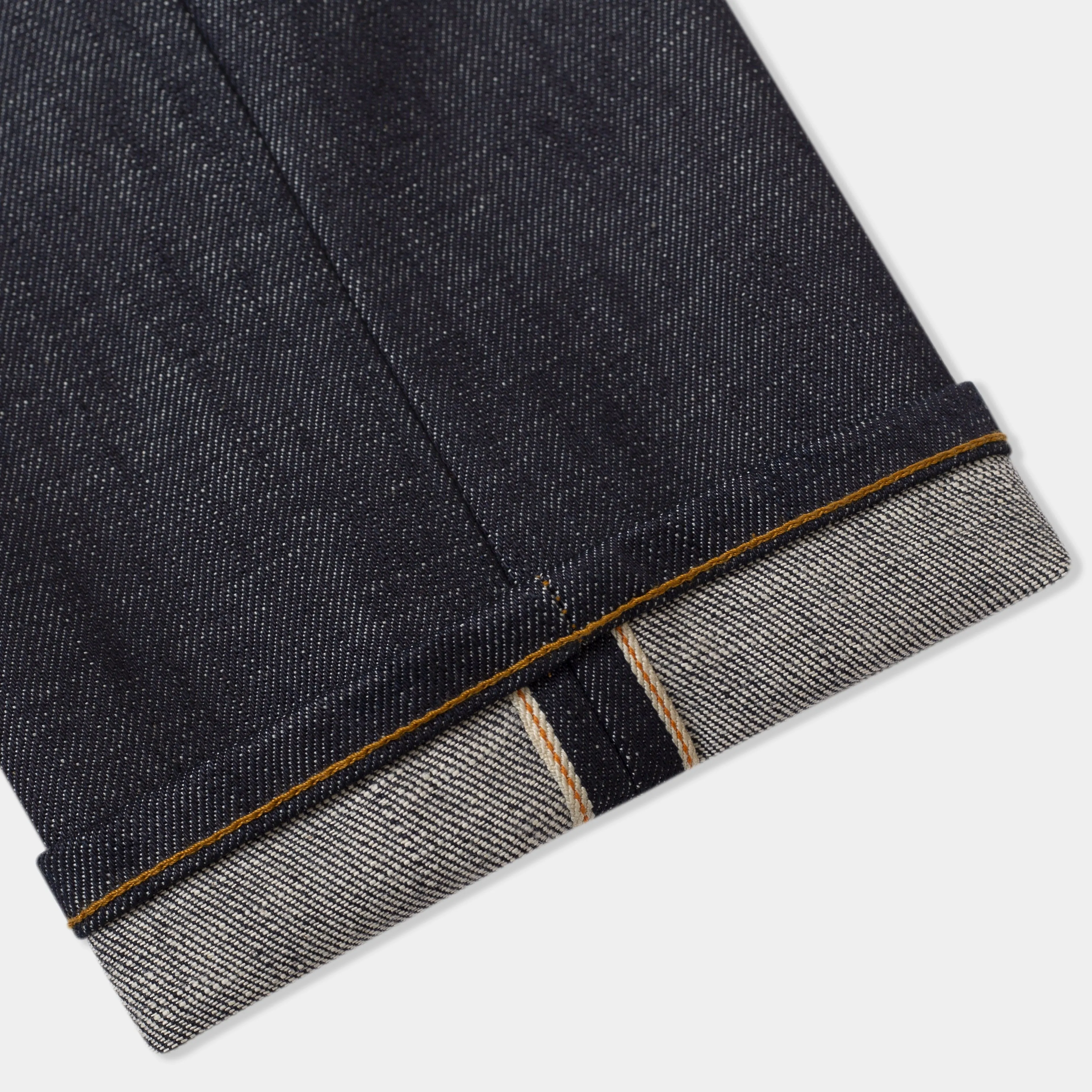 Loose Tapered 14.5oz Isko Orange Listed Organic Selvedge Jeans (Indigo)