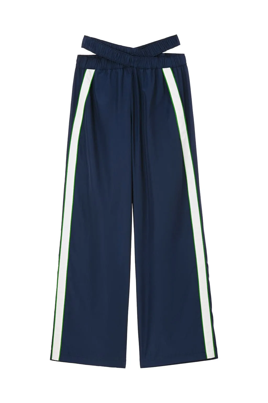 Low Waist Wide-Leg Sporty Trousers