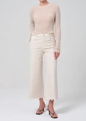 Lyra Wide Leg Crop in Almondette