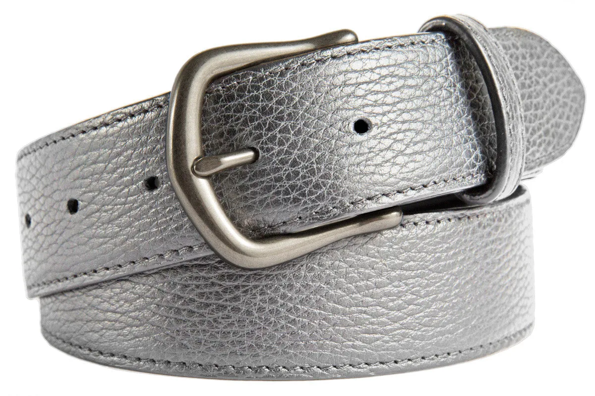 Madison Belt, (1.5") Brushed Silver Buckle