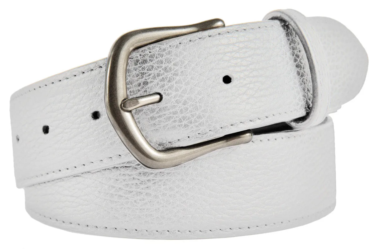 Madison Belt, (1.5") Brushed Silver Buckle