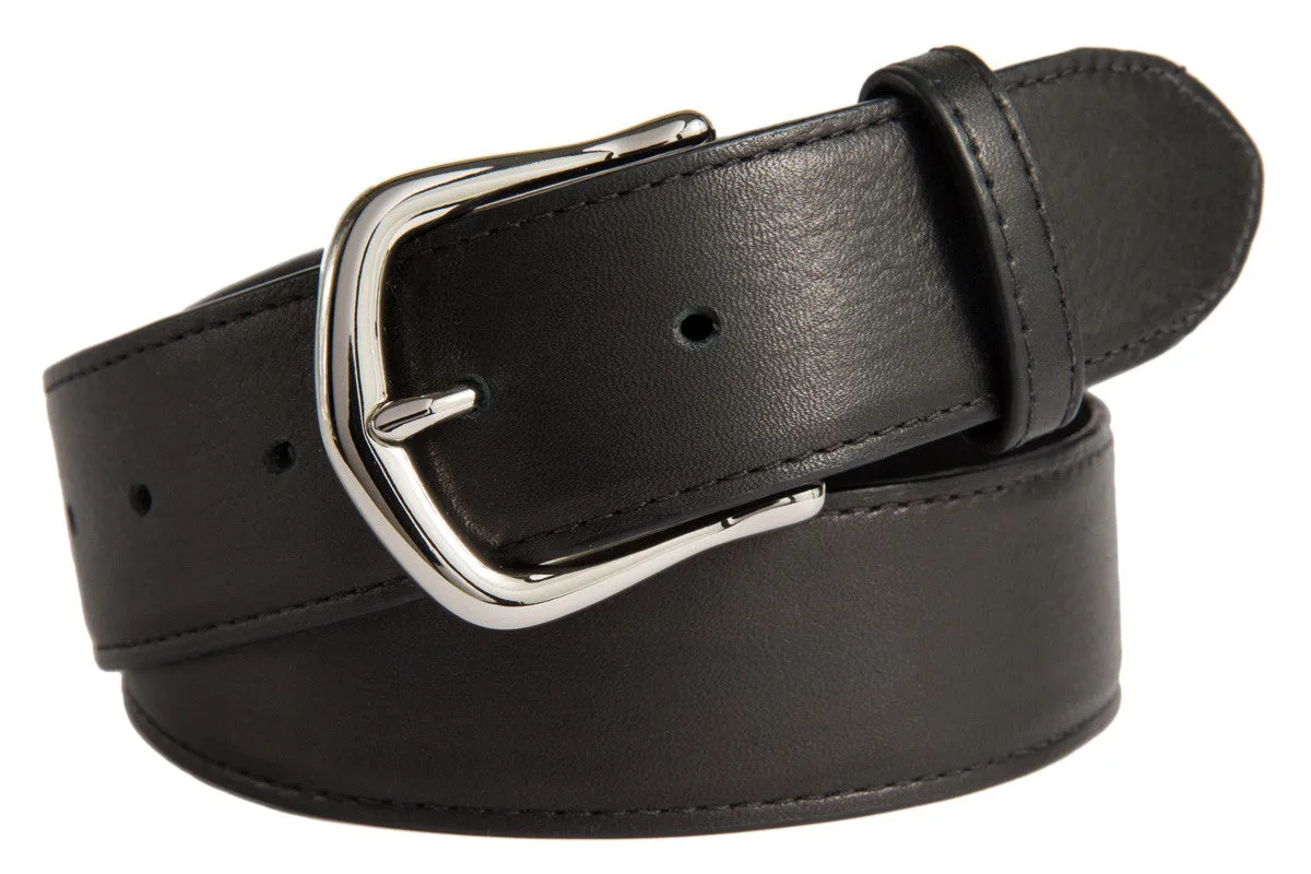 Madison Belt, (1.5") Shiny Silver Buckle