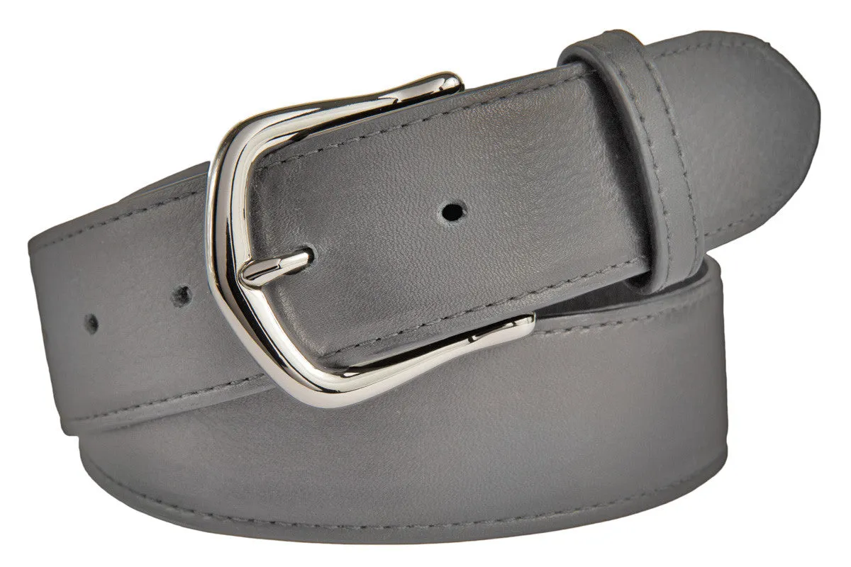 Madison Belt, (1.5") Shiny Silver Buckle