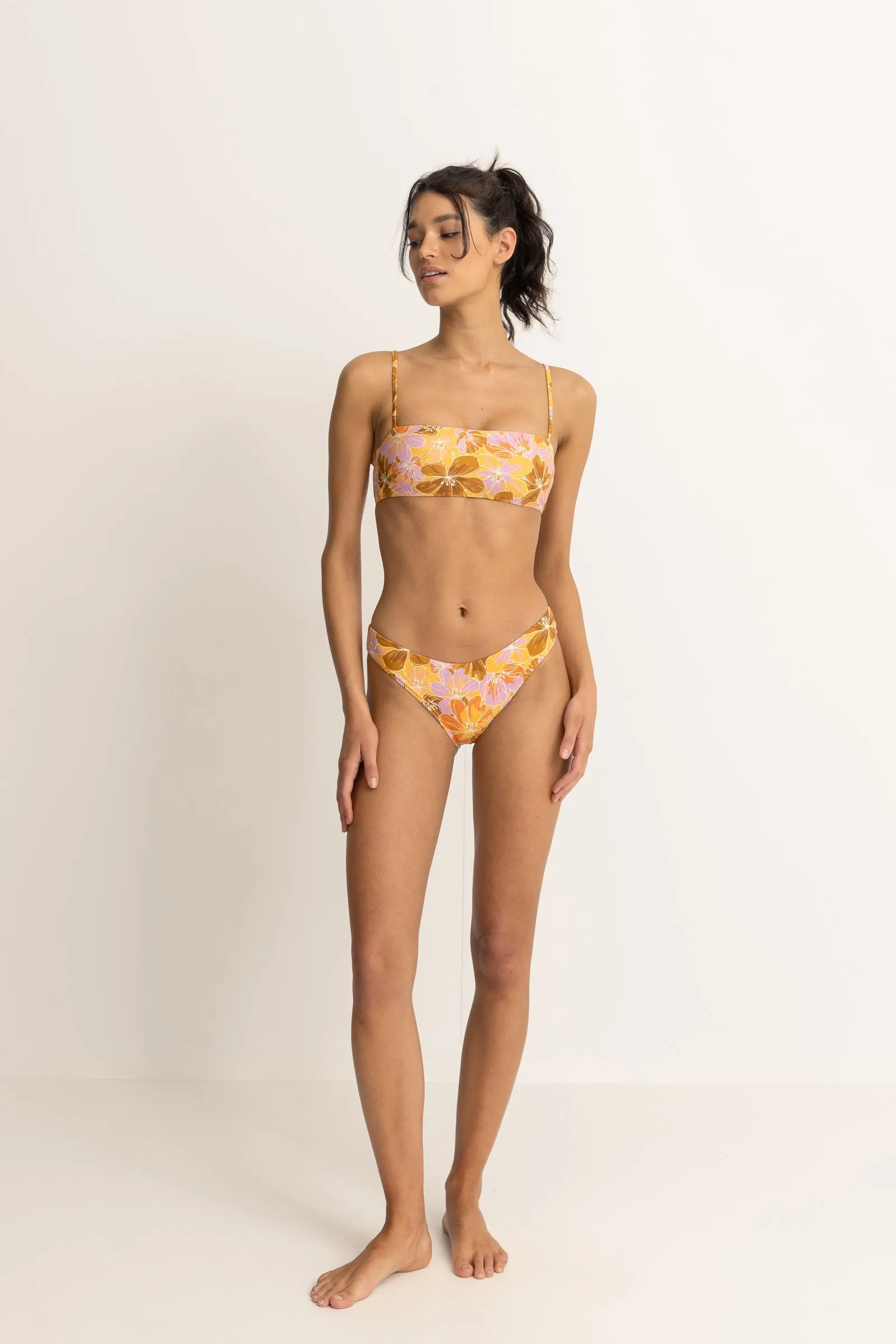 Mahana Floral Holiday Pant Yellow