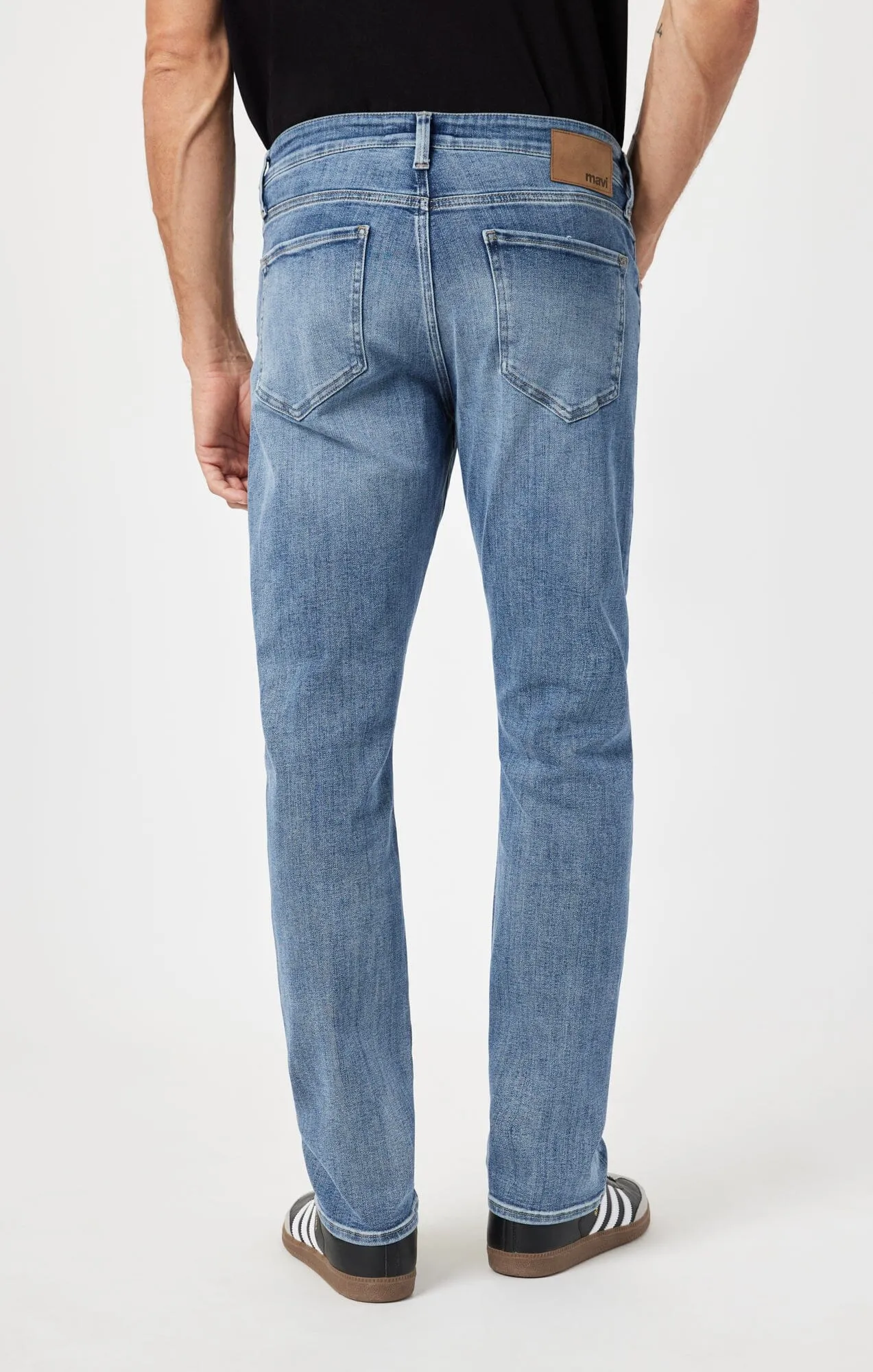 Matt Relaxed Straight Leg Jean | Blue Brushed Organic Vintage