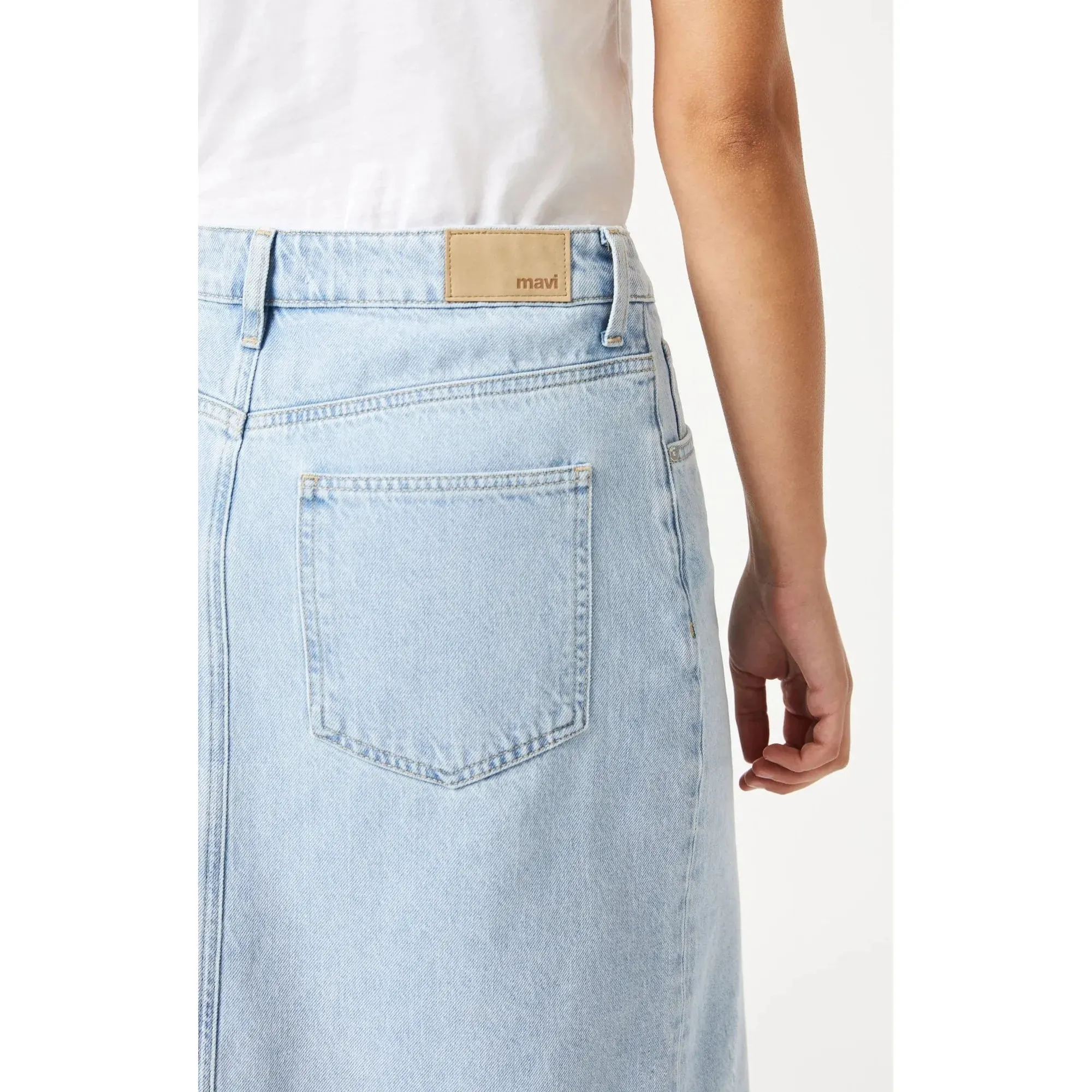 Mavi Marin Bleached Denim Skirt