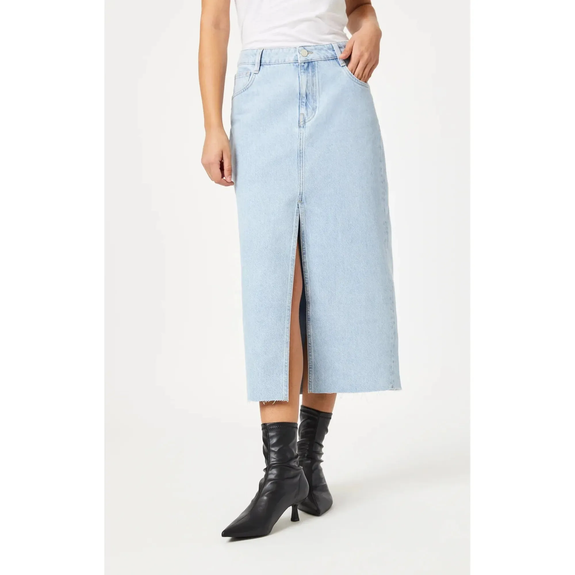 Mavi Marin Bleached Denim Skirt