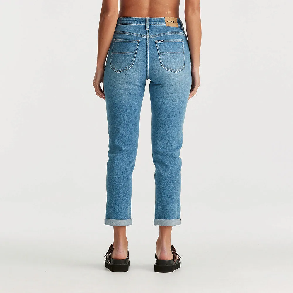 Mid Boyfriend Jean - Blue Courtesy