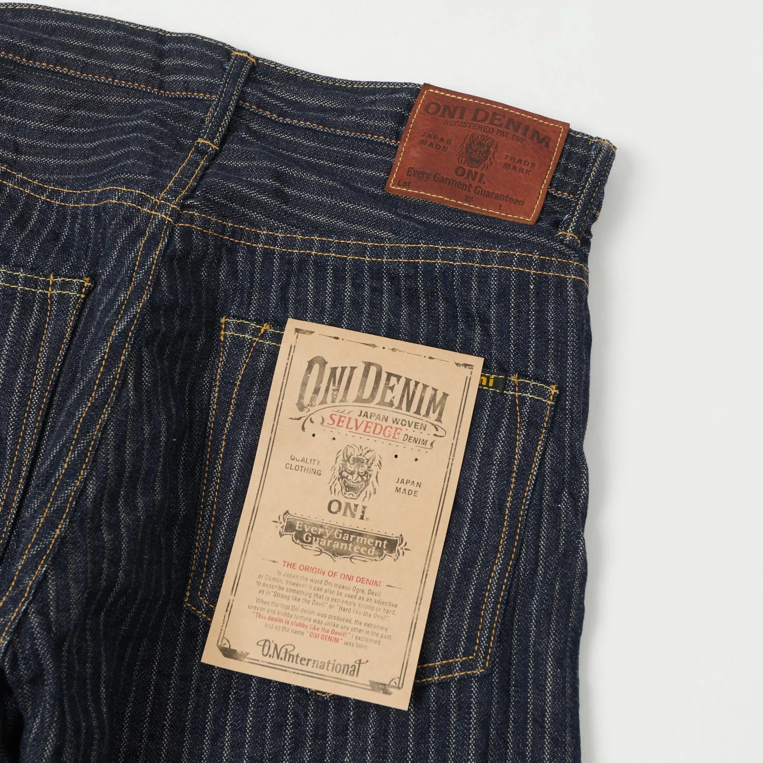 ONI 022-HJS 12oz Drop Needle Wide Straight Jean - One Wash