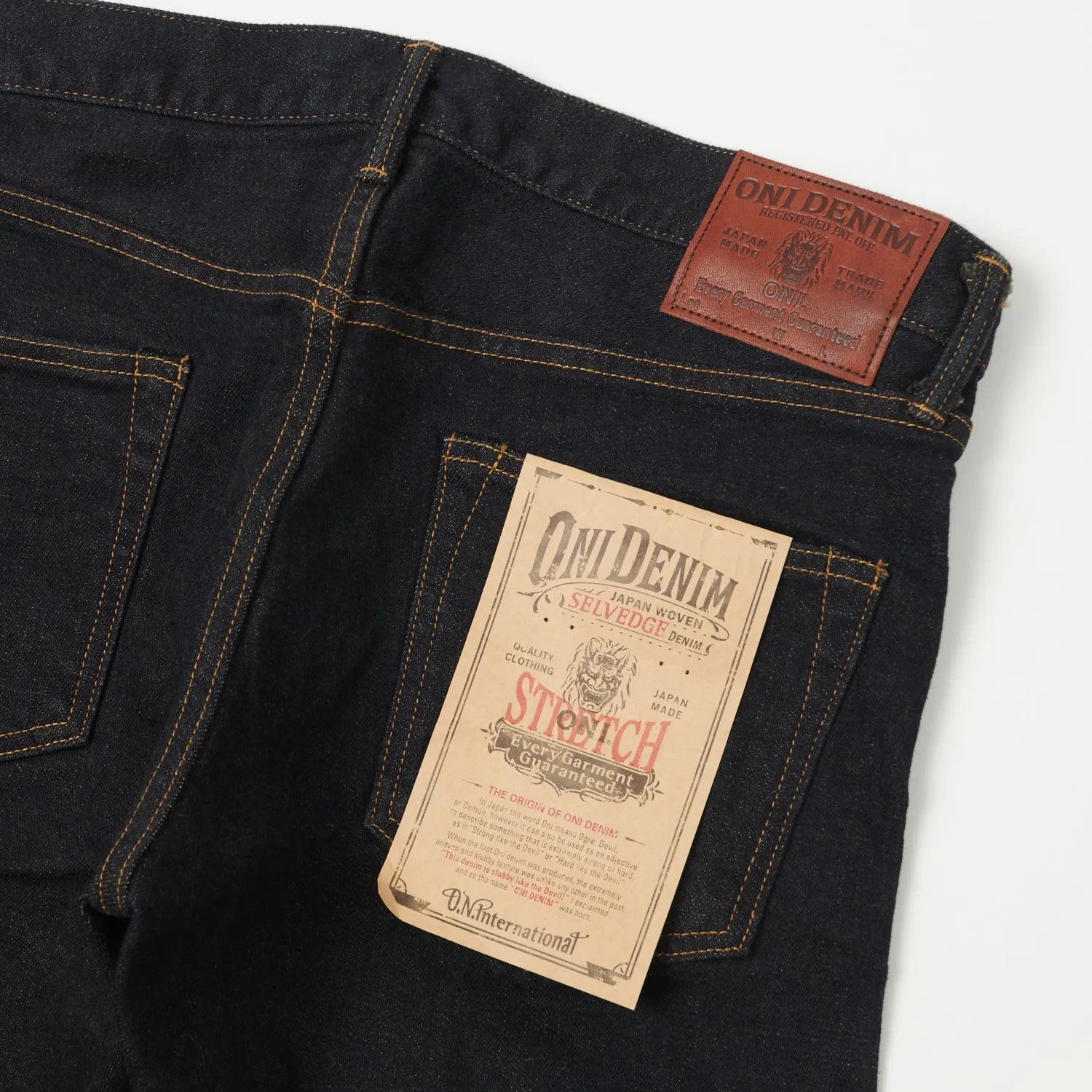 ONI 122S 15oz Stretch Regular Tapered Jean - One Wash