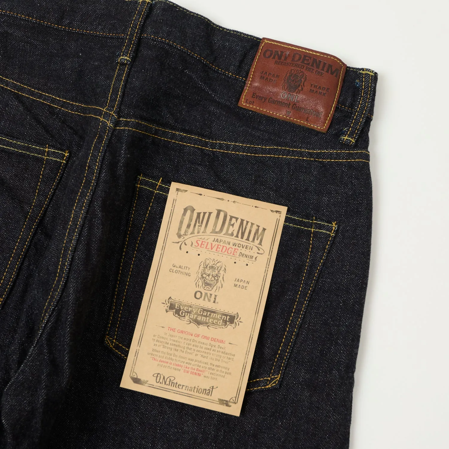 ONI 266 15oz Wide Straight Jean - One Wash