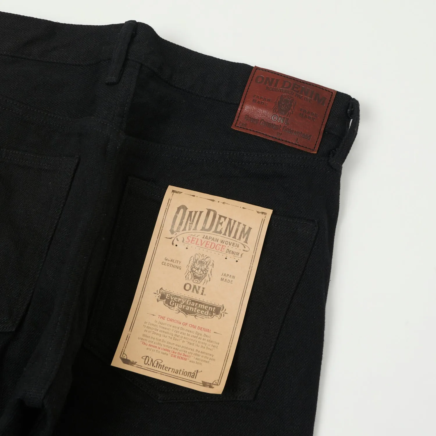 ONI 288ZR-BK Secret Denim Loose Straight Jean - Black One Wash