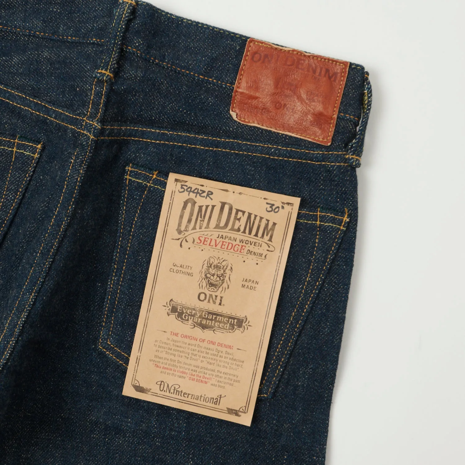 ONI 544ZR 'Secret Denim' 20oz. Slim Straight Jean - One Wash