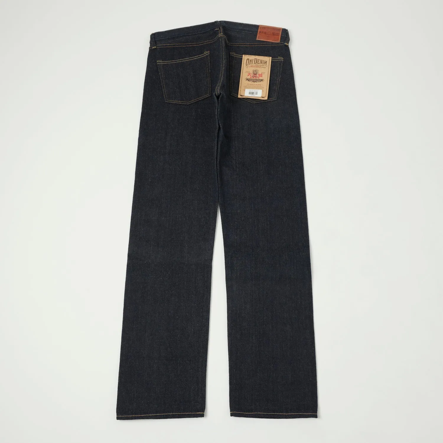 ONI 575 22oz Natural Indigo 'Kabuki' Selvage Slim Straight Jean - Raw