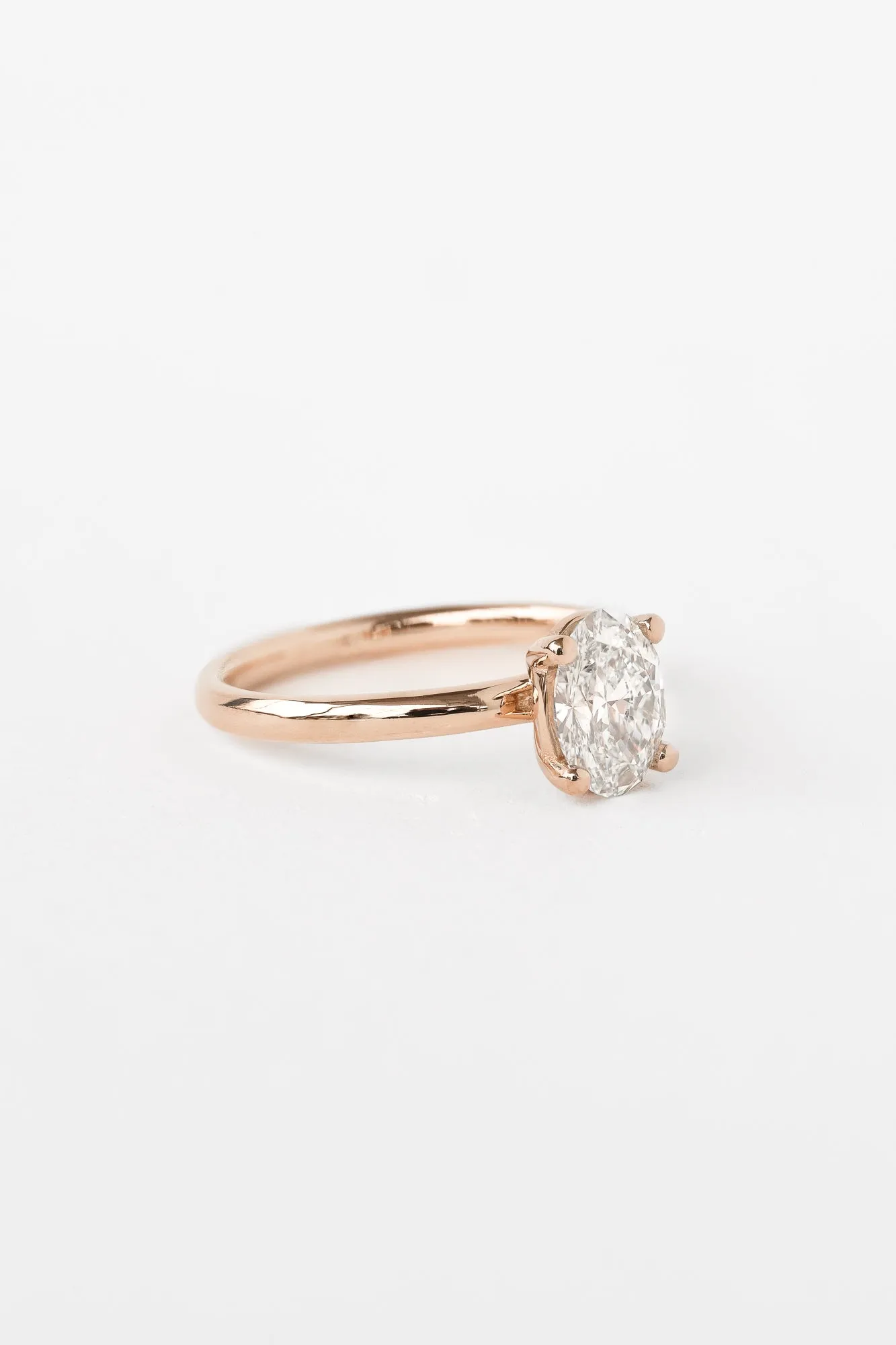 Oval Venus Ring with 1.09ct Lab Diamond