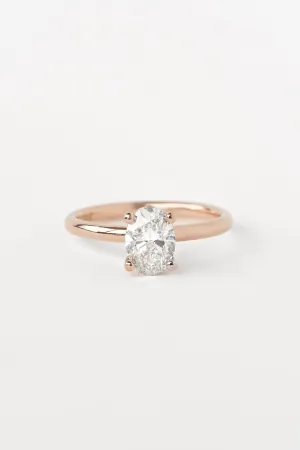 Oval Venus Ring with 1.09ct Lab Diamond