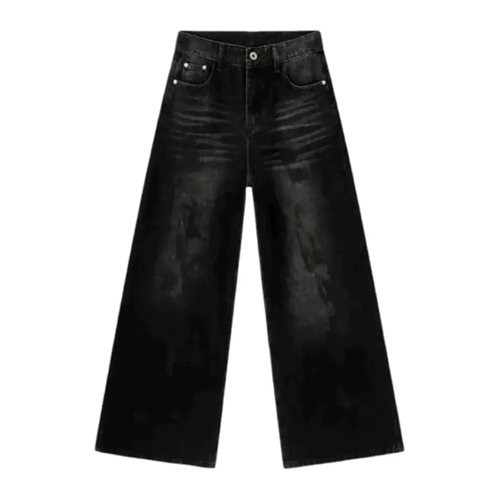 Painted mid rise men's jeans