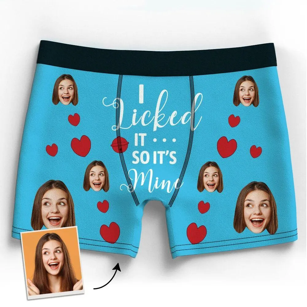 Personalised Face Boxer 3D Online Preview Custom Photo Pants It's Mine