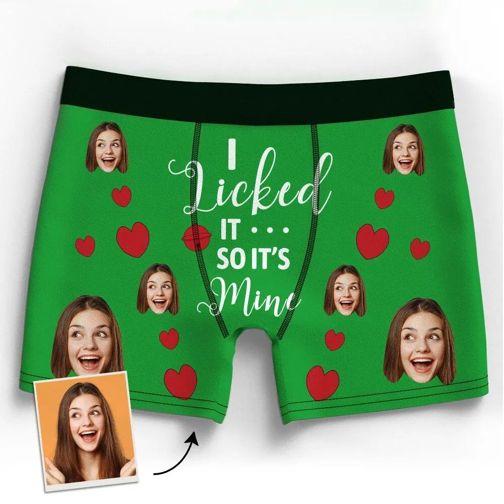 Personalised Face Boxer 3D Online Preview Custom Photo Pants It's Mine