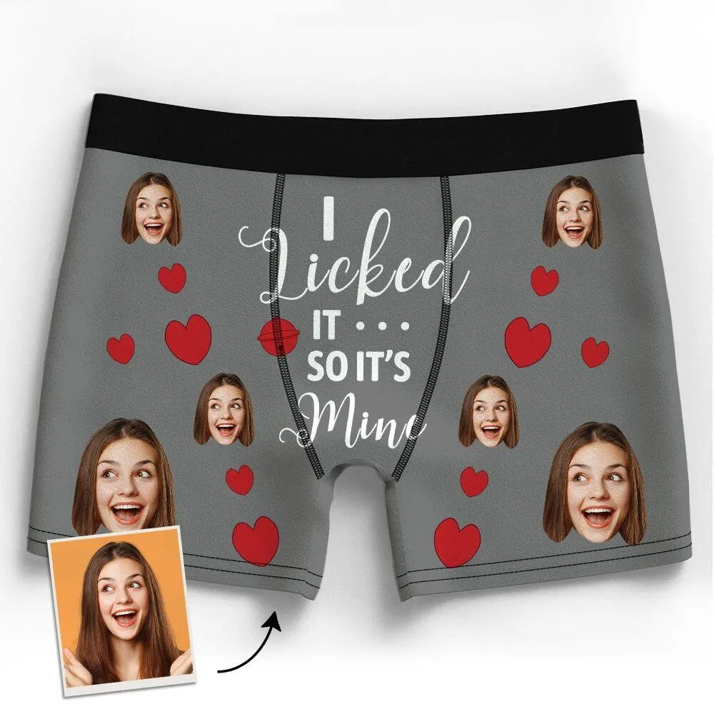 Personalised Face Boxer 3D Online Preview Custom Photo Pants It's Mine