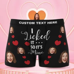 Personalised Face Boxer 3D Online Preview Custom Photo Pants It's Mine