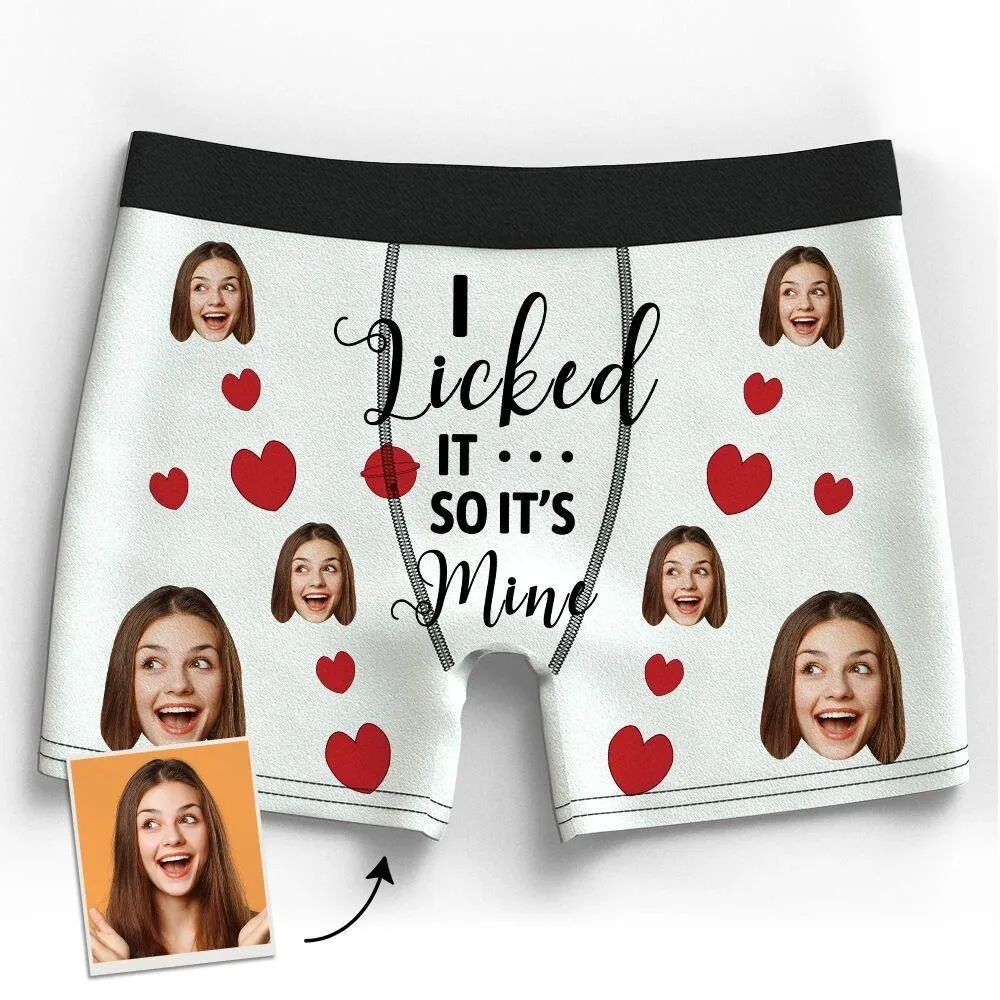 Personalised Face Boxer 3D Online Preview Custom Photo Pants It's Mine