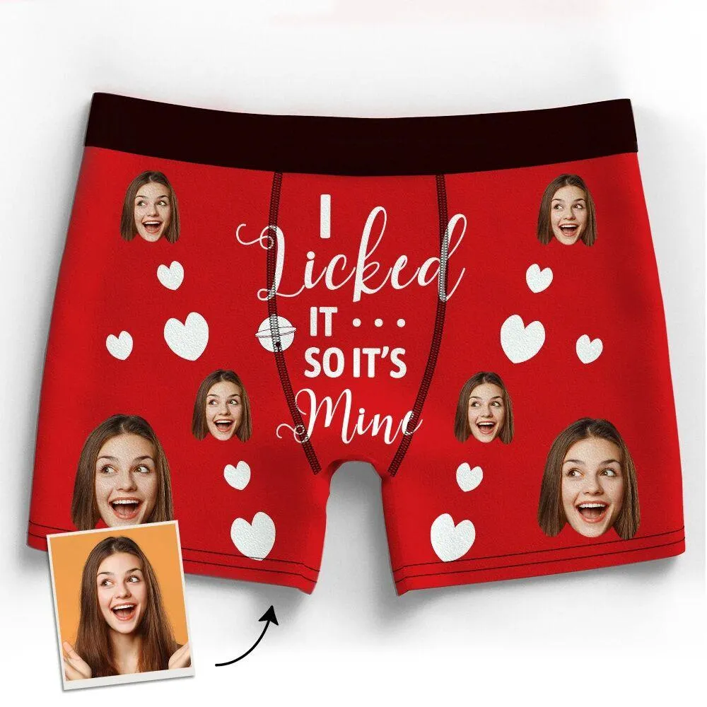 Personalised Face Boxer 3D Online Preview Custom Photo Pants It's Mine