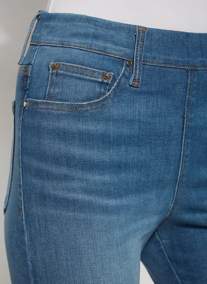 Power Hold Premium Denim - Straight Leg | Mid Wash