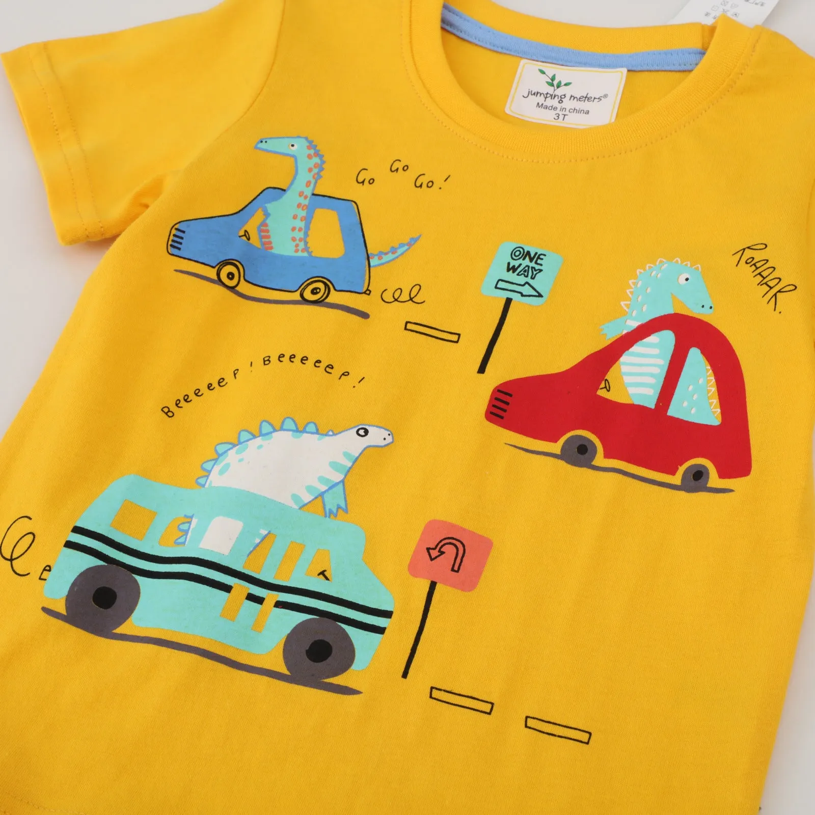 Premium Toddler Boys Car Print T-shirt