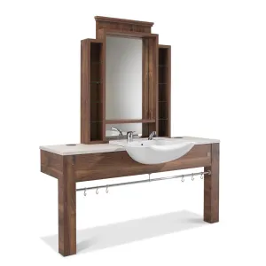 REM | Montana | Barber's Unit | 1 Position Front Wash Basin