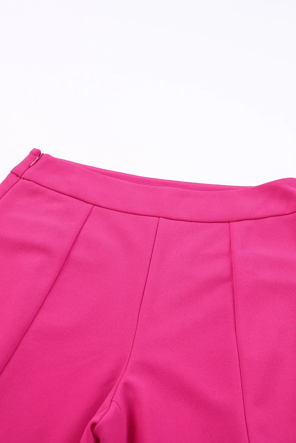 Rose Split Hem High Waist Pants