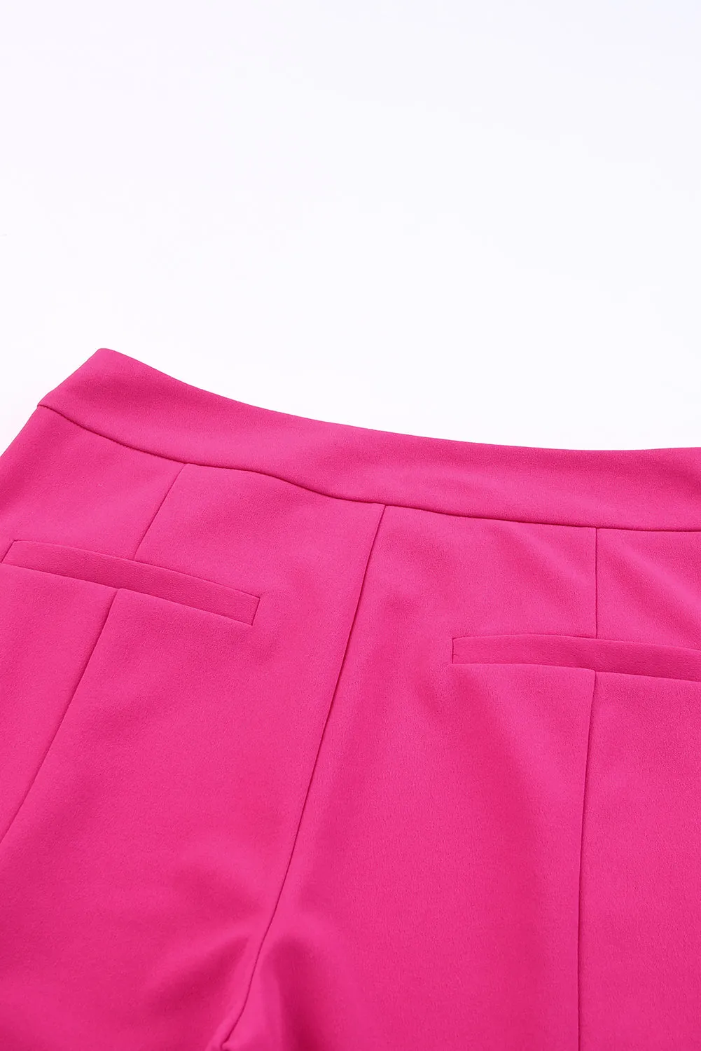 Rose Split Hem High Waist Pants