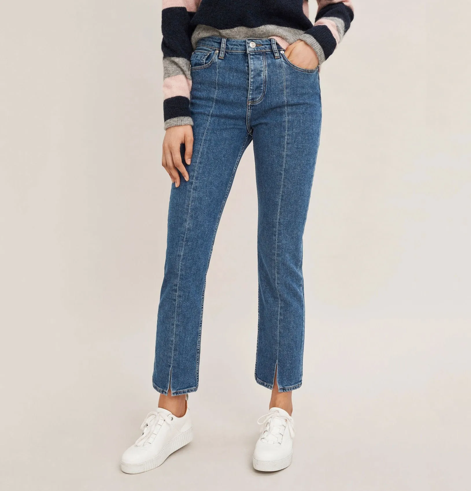 Samsoe & Samsoe Adelina Jeans – Blue Split