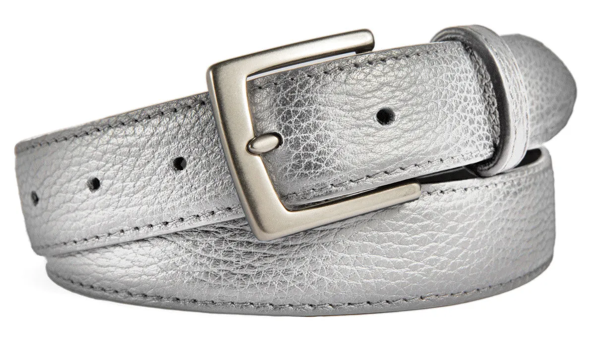 Signature Belt, (1.25") Brushed Silver Buckle