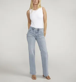 Silver Suki Mid Rise Trouser Jeans