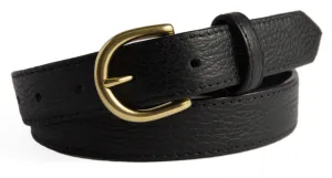 Soho Belt, (1.25") Gold Buckle