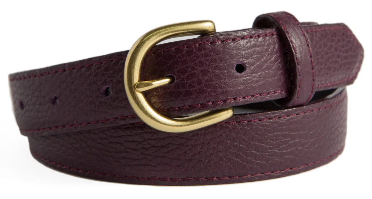 Soho Belt, (1.25") Gold Buckle