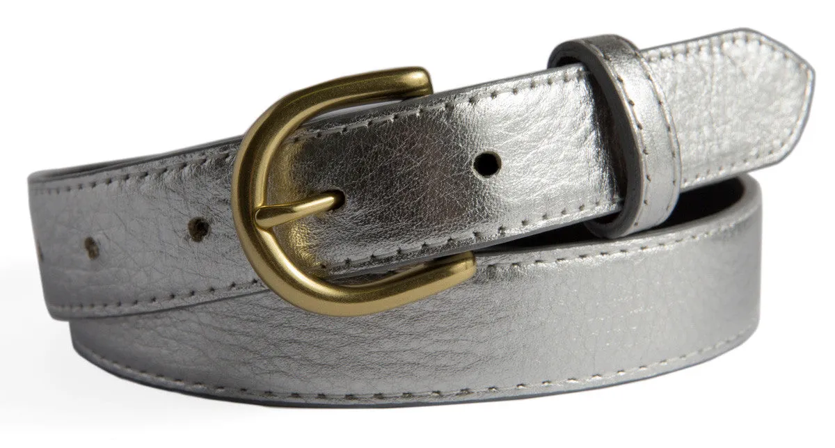 Soho Belt, (1.25") Gold Buckle