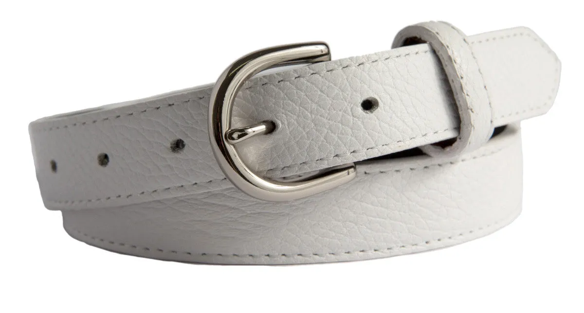 Soho Belt, (1.25") Shiny Silver Buckle