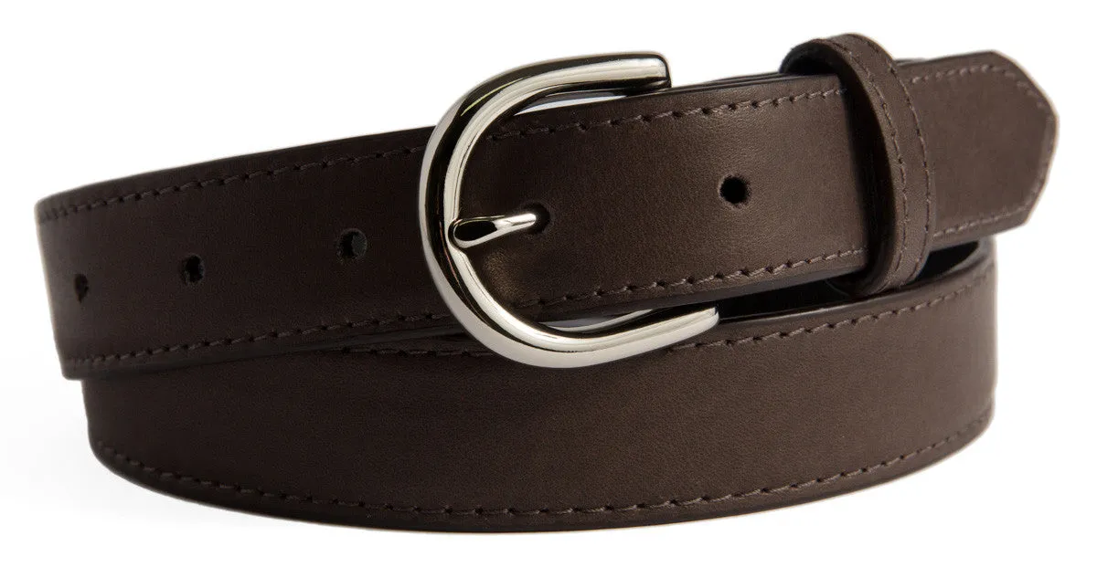 Soho Belt, (1.25") Shiny Silver Buckle