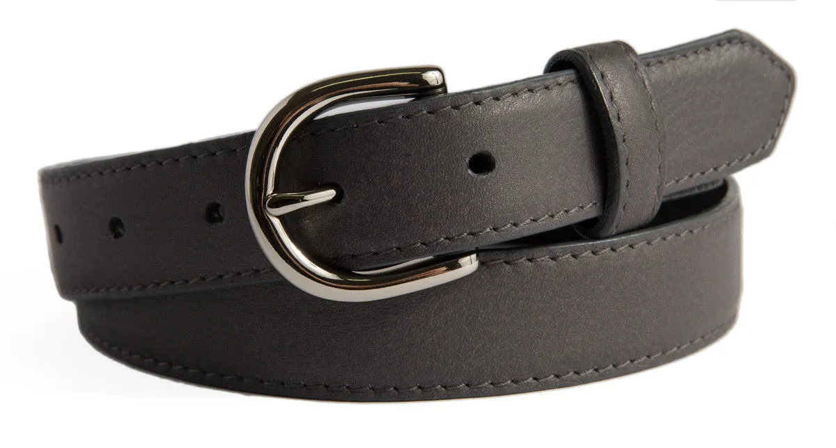 Soho Belt, (1.25") Shiny Silver Buckle