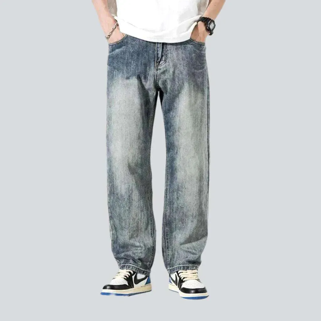 Street men's vintage jeans