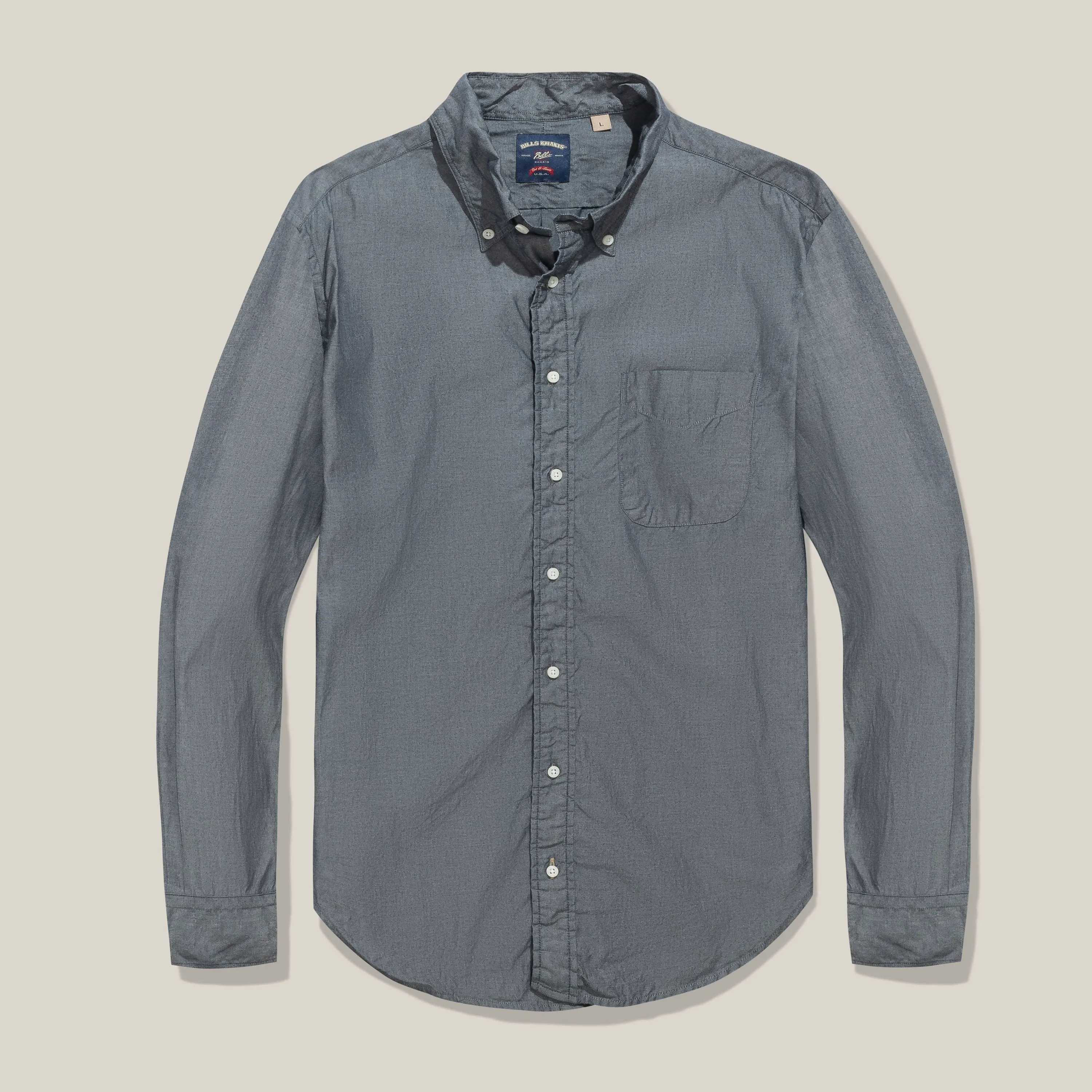 Tailored Fit Chambray Denim Shirt