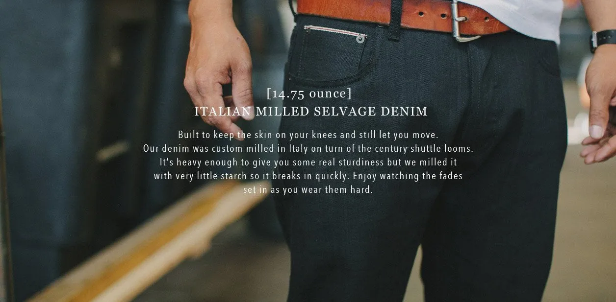 The Democratic Jean in Black Italian Selvage