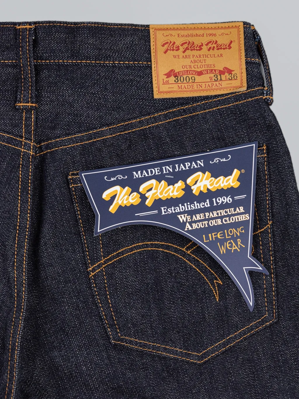 The Flat Head 3009 14.5oz Straight Tapered Jeans