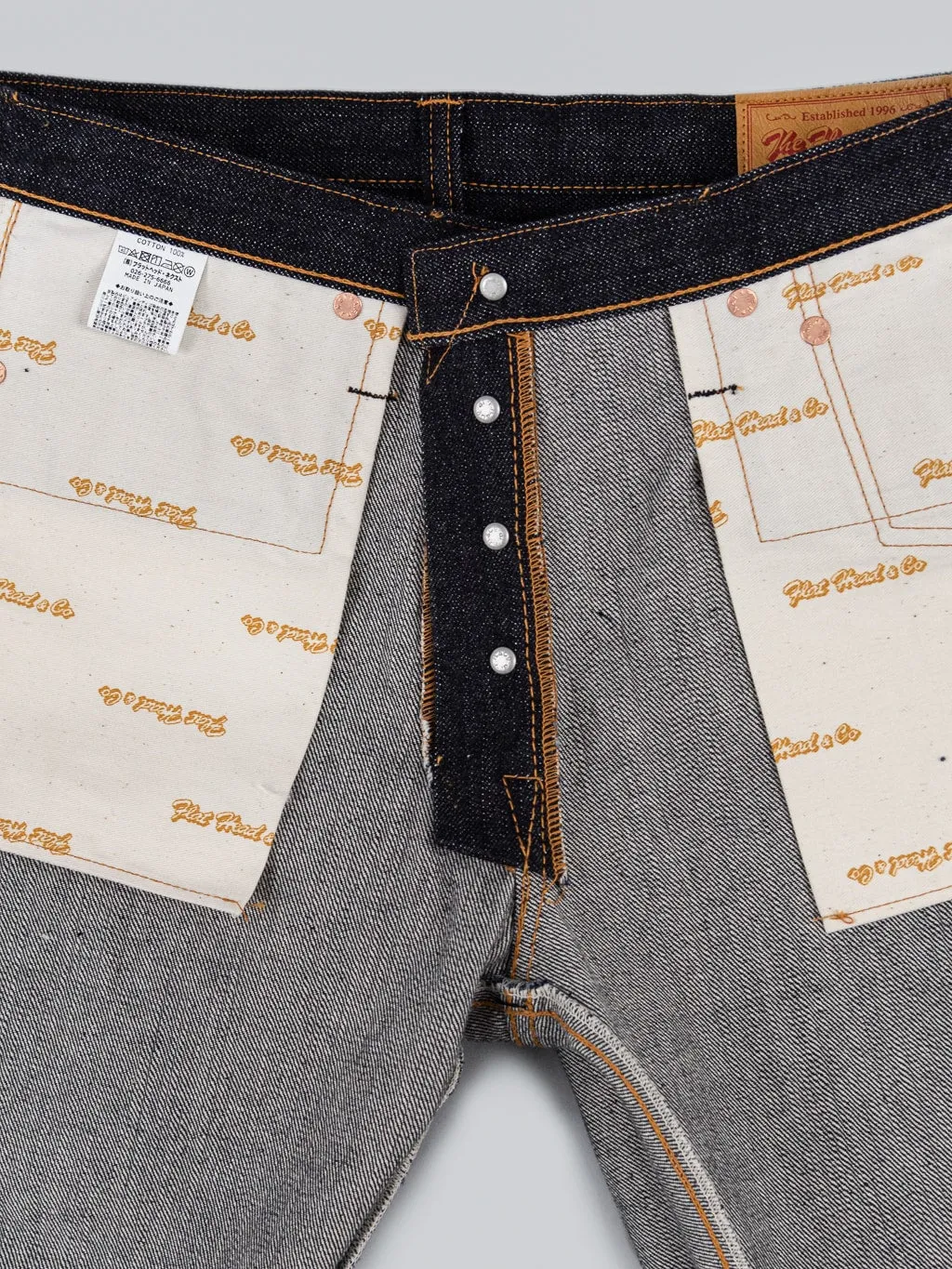 The Flat Head 3009 14.5oz Straight Tapered Jeans