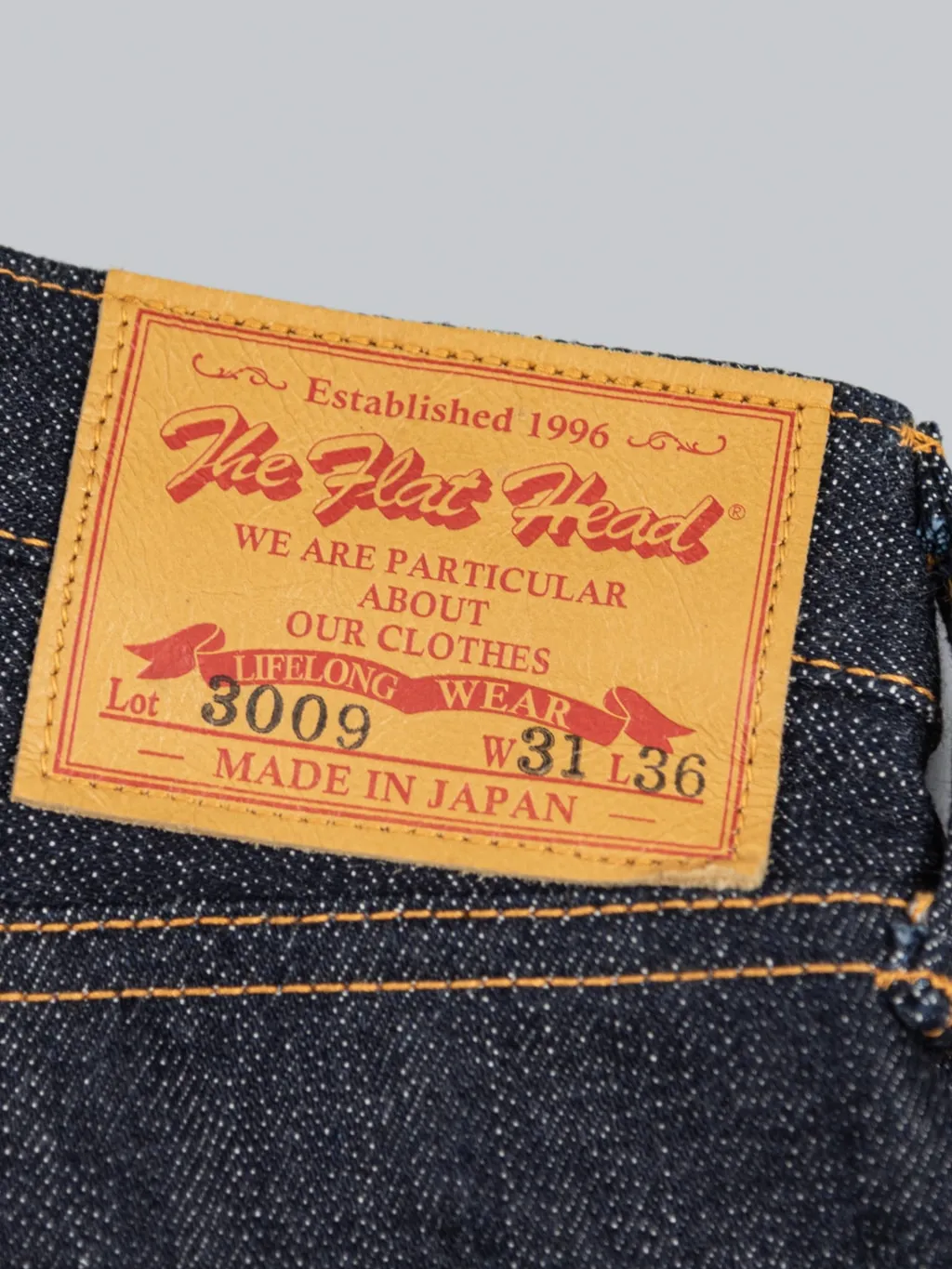 The Flat Head 3009 14.5oz Straight Tapered Jeans